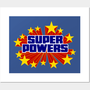 Super Powers logo Posters and Art